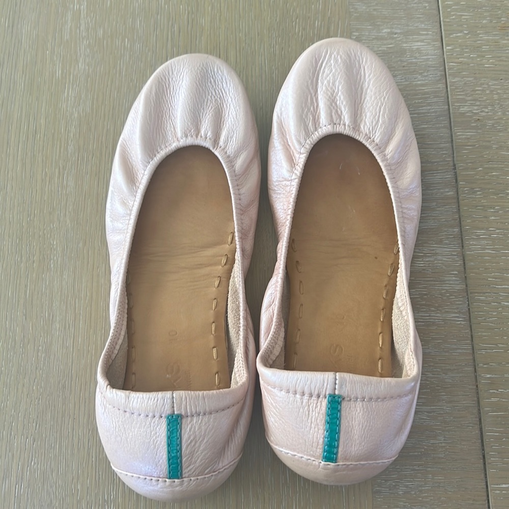 Tieks size 10 Custom Shimmer Ballerina Pink